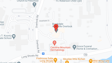 Brookdale Asheville Overlook in google map