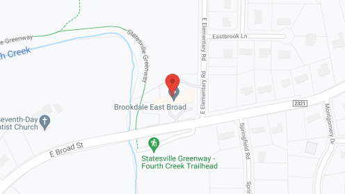 Map of the neighborhood around Brookdale East Broad