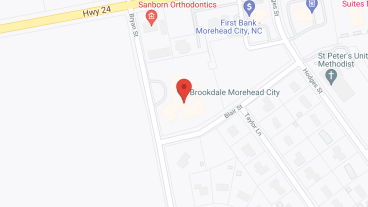 Brookdale Morehead City in google map