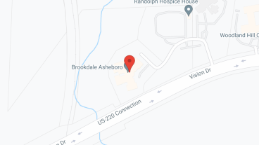 Brookdale Asheboro in google map