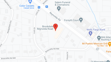 Brookdale Reynolda Road in google map