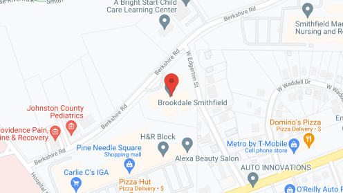 Map of the neighborhood around Brookdale Smithfield