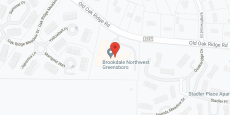 Brookdale Northwest Greensboro in google map
