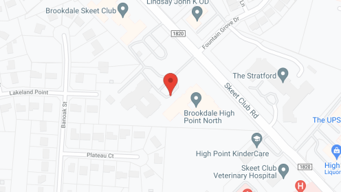 Map of the neighborhood around Brookdale High Point North Memory Care