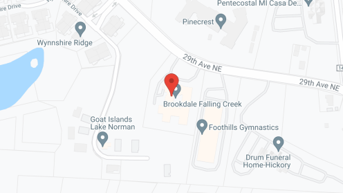 Map of the neighborhood around Brookdale Falling Creek