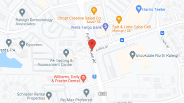 Brookdale North Raleigh in google map