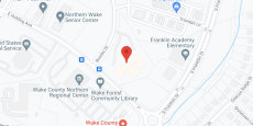 Brookdale Wake Forest in google map