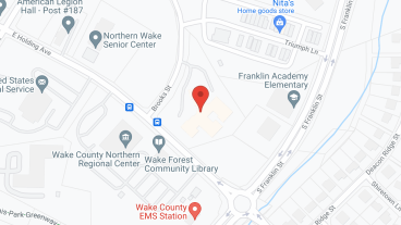 Brookdale Wake Forest in google map