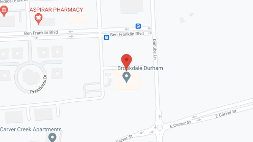 Map of the neighborhood around Brookdale Durham