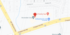 Brookdale Cary in google map