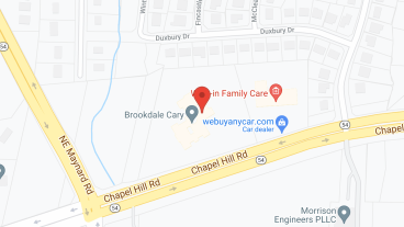 Brookdale Cary in google map