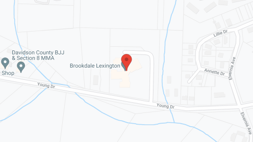 Map of the neighborhood around Brookdale Lexington