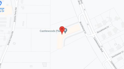 Map of the neighborhood around Castlewoods Place