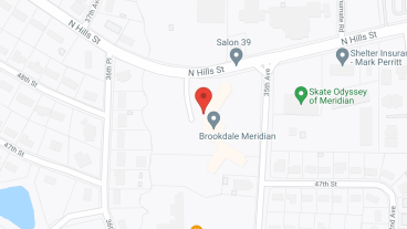 Brookdale Meridian in google map