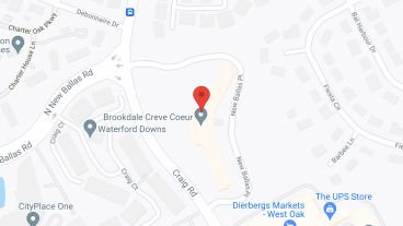 Brookdale Creve Coeur in google map
