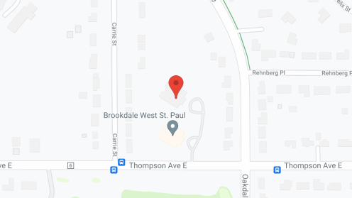 Map of the neighborhood around Brookdale West St. Paul Memory Care