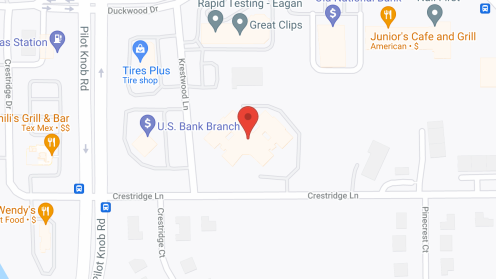 Map of the neighborhood around Brookdale Eagan