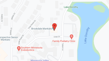 Brookdale Mankato in google map