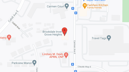 Map of the neighborhood around Brookdale Inver Grove Heights