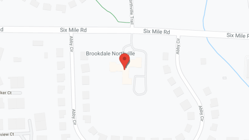 Map of the neighborhood around Brookdale Northville