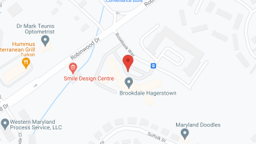 Brookdale Hagerstown in google map