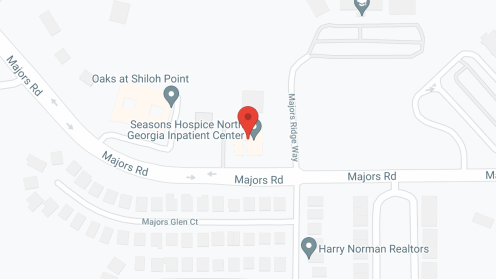 Map of the neighborhood around Mann House Cumming