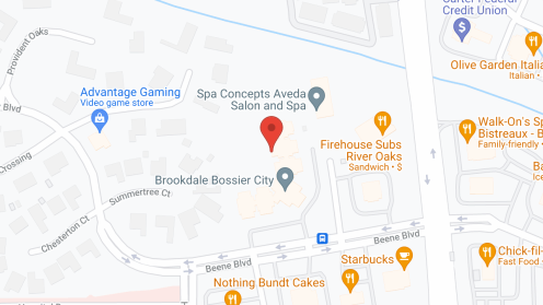 Map of the neighborhood around Brookdale Bossier City