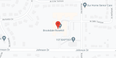 Brookdale Rosehill in google map