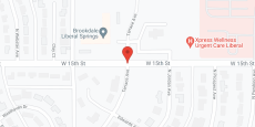 Brookdale Liberal Springs in google map