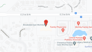 Brookdale East Wichita in google map