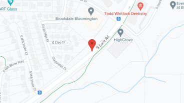 Brookdale Bloomington in google map
