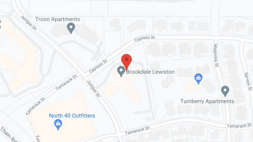 Map of the neighborhood around Brookdale Lewiston