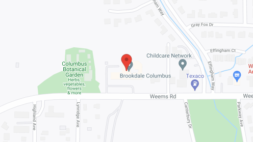 Map of the neighborhood around Brookdale Columbus
