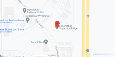 Cascades of Sugarland Ridge in google map
