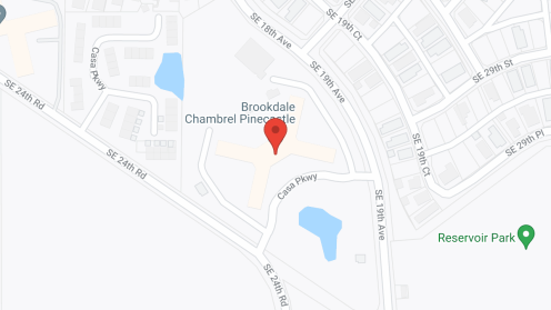 Map of the neighborhood around Brookdale Chambrel Pinecastle