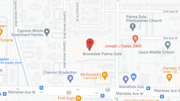Brookdale Palma Sola in google map