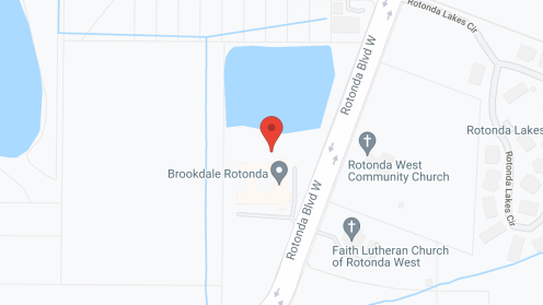 Map of the neighborhood around Brookdale Rotonda