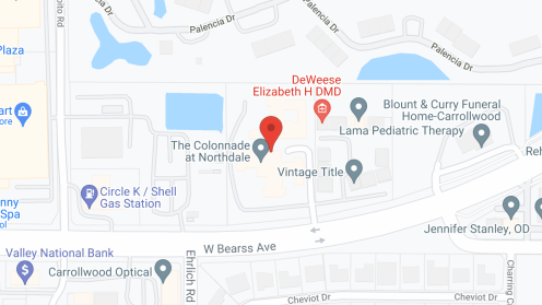 Map of the neighborhood around The Colonnade at Northdale