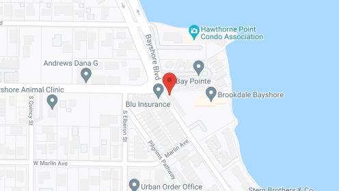 Map of the neighborhood around Brookdale Bayshore