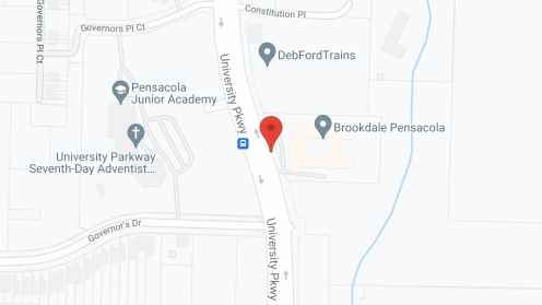 Map of the neighborhood around Brookdale Pensacola