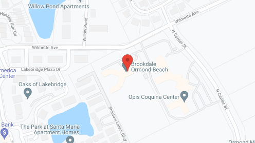 Map of the neighborhood around Brookdale Ormond Beach