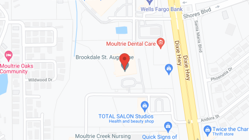 Map of the neighborhood around Brookdale St. Augustine