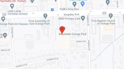 Map of the neighborhood around Brookdale Orange Park