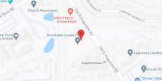 Brookdale Crown Point in google map