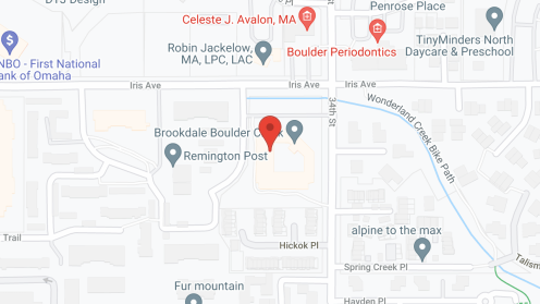 Map of the neighborhood around Brookdale Boulder Creek