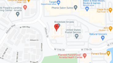 Brookdale Arvada in google map