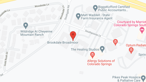 Map of the neighborhood around Brookdale Broadmoor