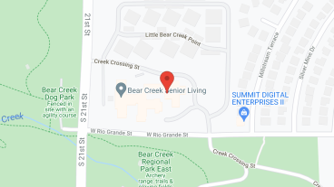 Bear Creek Senior Living in google map