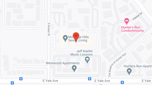 Map of the neighborhood around Montage Hills