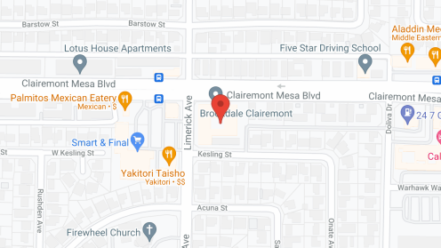 Map of the neighborhood around Novellus Clairemont